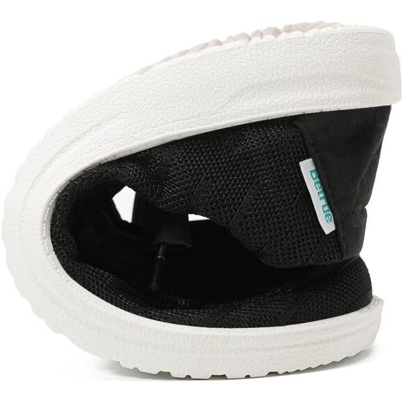 Women's Casual Slip On Deck Canvas Loafers Sneakers Lightweight Boot Shoes Black - Picture 6 of 7